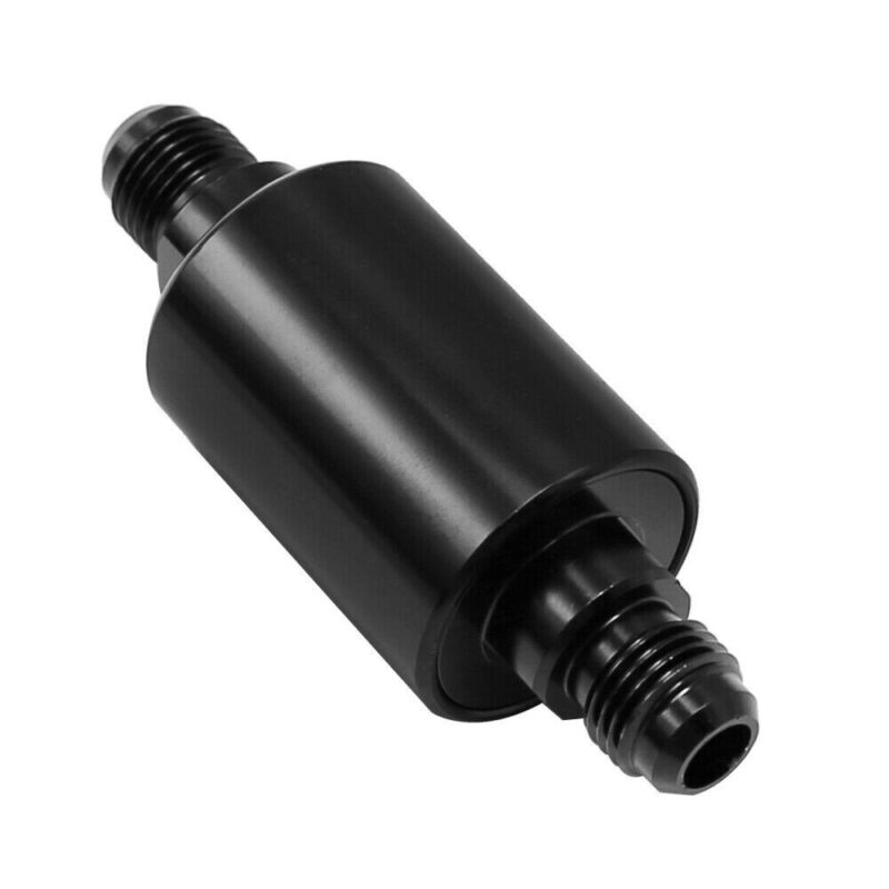 Universal 6AN Inline Fuel Filter 40 Micron Cleanable AN6 Black - Image 5