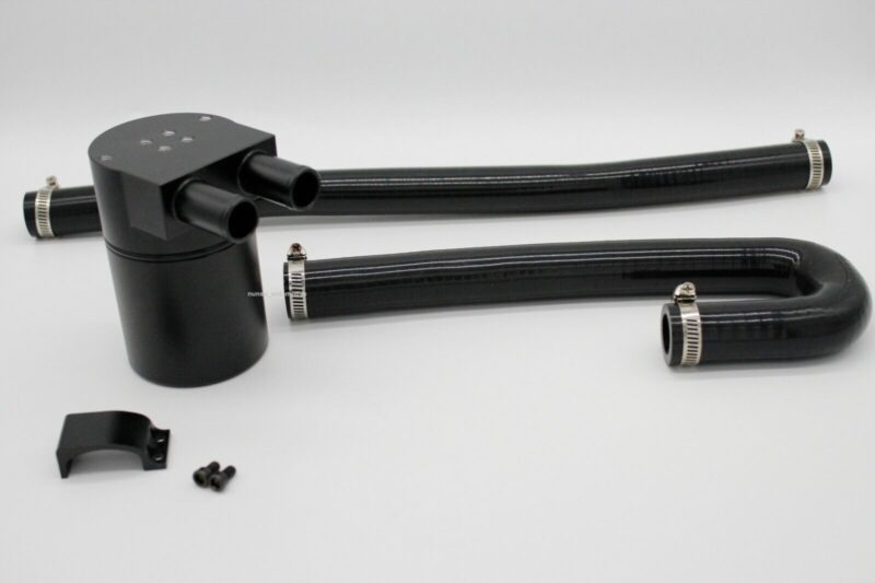 Double Baffled Oil Catch Can Kit with Silicone Hoses for BMW N54 135i 335i 535i