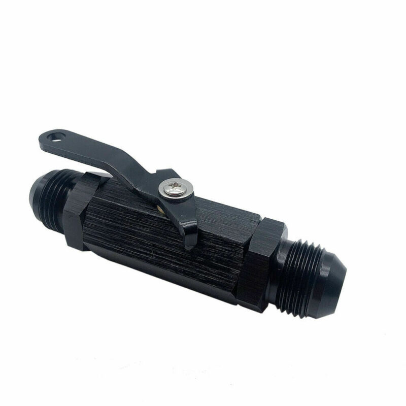 Aluminum 8AN Shut Off Valve Fitting Black Universal AN8 - Image 3