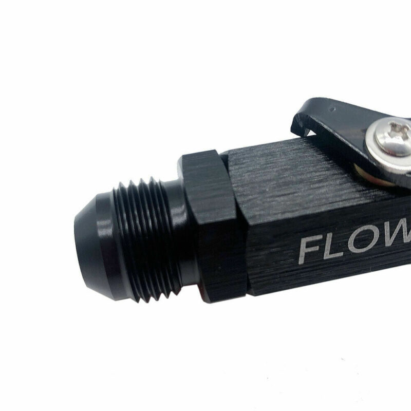 Aluminum 8AN Shut Off Valve Fitting Black Universal AN8 - Image 5