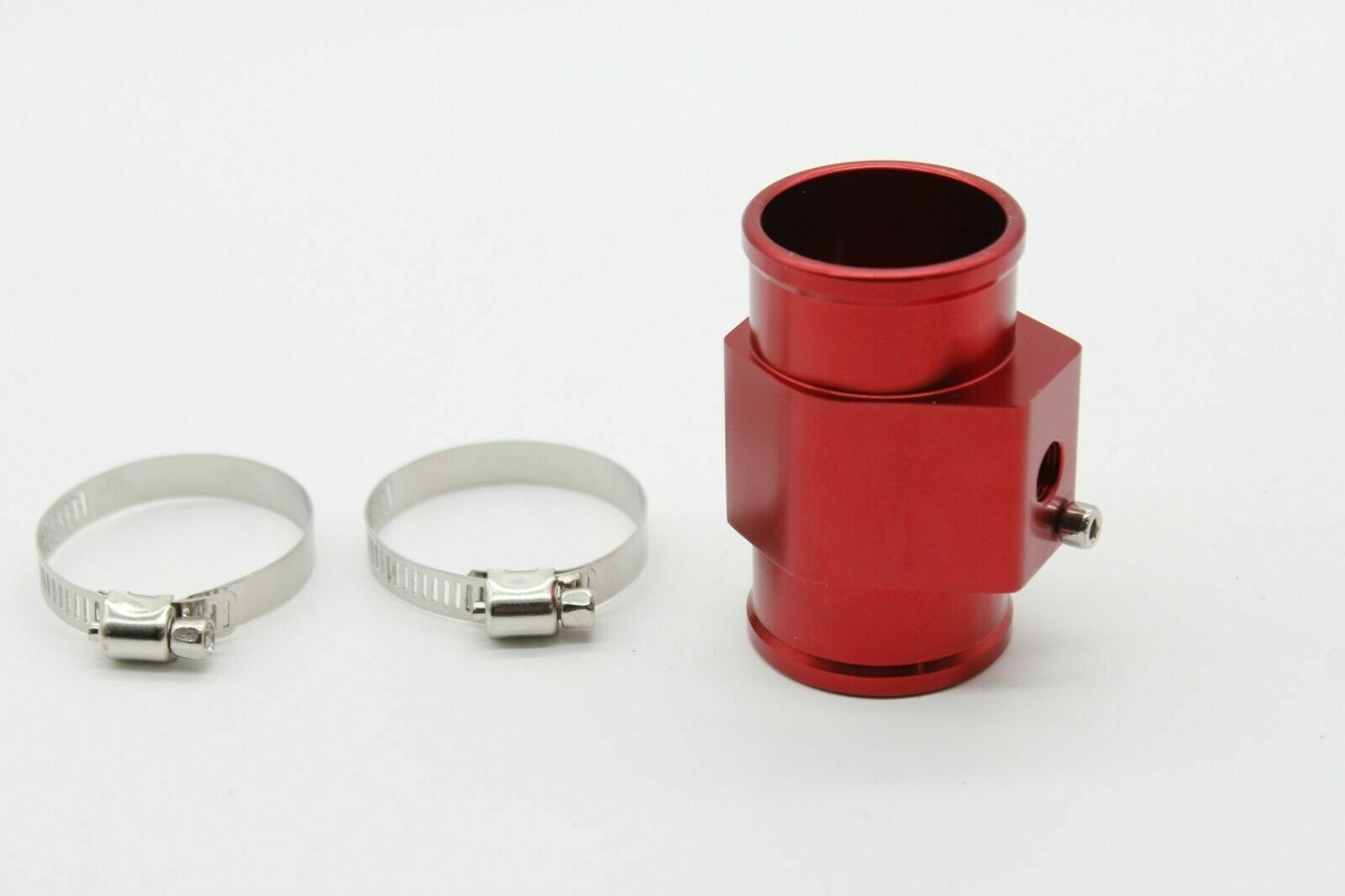 Red 36MM Water Temperature Sensor Adapter Radiator Hose 1/8 NPT Temp Gauge 1.1