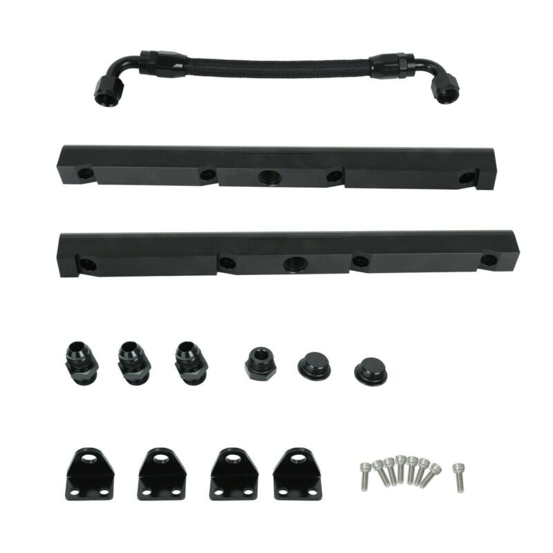 LS High Flow Billet Fuel Rail With Crossover Hose and Kit LS1 LS2 LS3 LS7