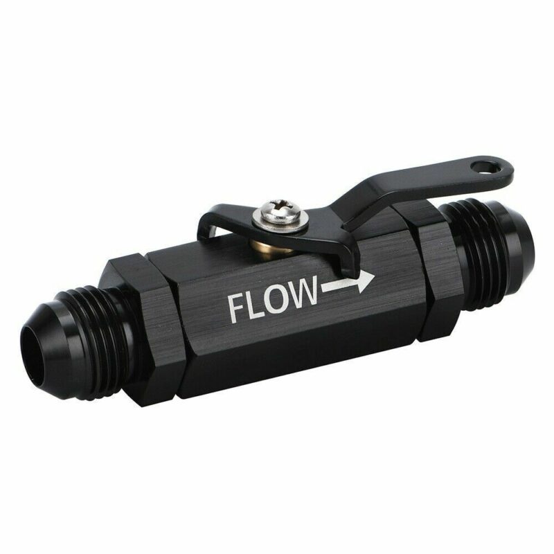 Aluminum -10AN Shut Off Valve Universal AN19 Fitting Black