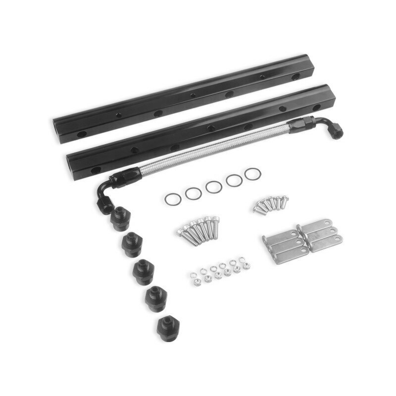 LSX Billet High Flow Aluminum Fuel Rail Kit Manifolds with AN Fittings for TSP